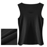 XL-3XL Autumn Winter Warm Sleeveless Underwear Women Thermal Inner Wear Vest Crew Neck Tank Tops Thermo Top Body Slim Undershirt