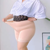 Large Size Female Panties Lace Seamless Safety Short Pants Women's High Waist Stretch Shorts Briefs Slimming Under Skirt Shorts