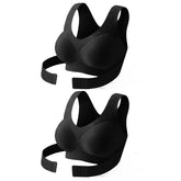 FallSweet Wireless Posture Correction Bra for Women Seamless Push Up Bralette with Cross Back Support for Daily Shaping Lingerie