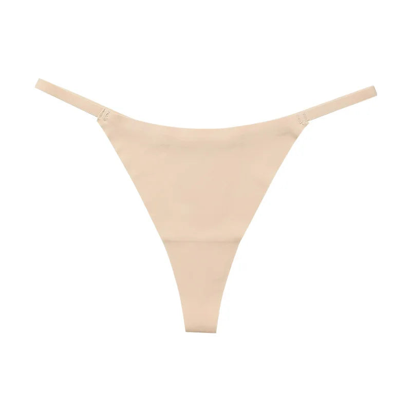 Hot Sale Sexy Ladies T-back Skin-friendly Underpants Stretch Thongs Women Underwear G-string Seamless Women Panties