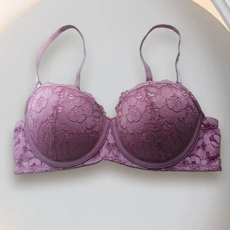 Sexy Lace Women's Bra Small Breasts Highlight Super Push Up Gather Top Support Bra Comfortable Underwear for Ladies