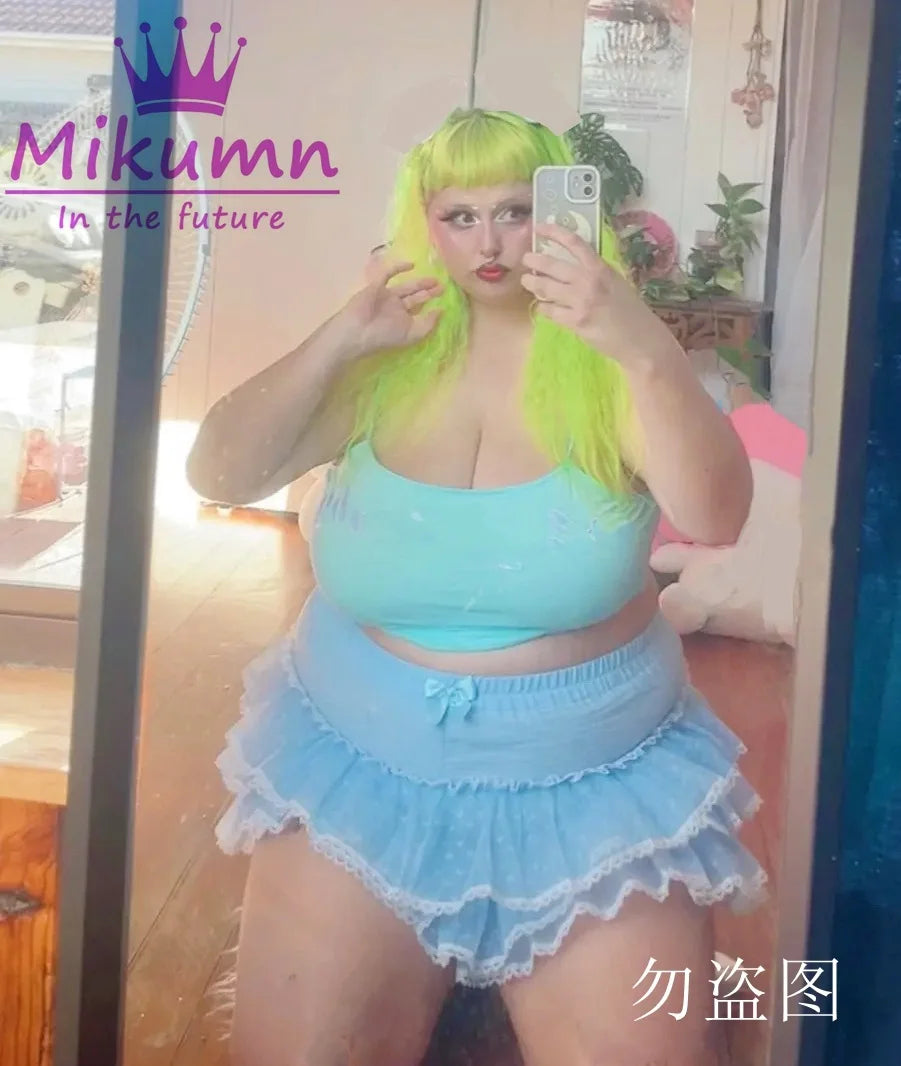 Mikumn Harajuku Sweet Lace Shorts Skirts Y2k Japanese Lolita Kawaii JK Ruffles Bloomers Women Elastic Waist Safety Short Pants