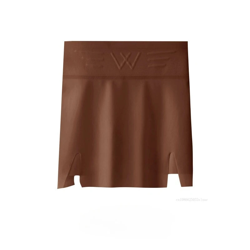 Summer Women's Double Layer Safety Pants with High Waist Ice Silk Protective Panties for Women Under The Skirts Traceless Pants