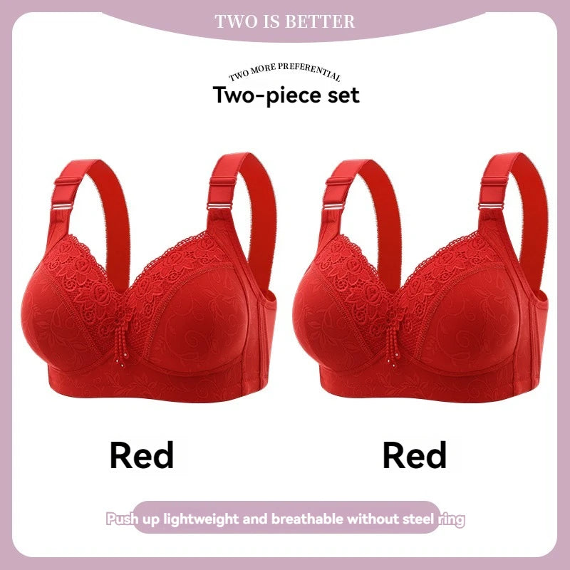 Womens Lace Bras Ultra-Thin Perspective Bralette Deep V Bra Sexy Lingerie Tops Plus Size  Cup Mom's underwear active bra