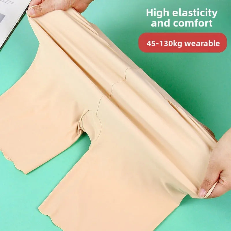 Seamless Safety Short Pants Summer Women Plus Size Boxers for Female Anti Rub Safety Shorts Under Skirt Panties Underwear 120KG