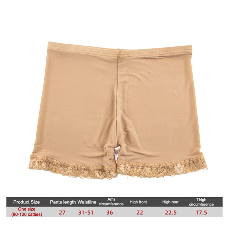 Soft Cotton Seamless Safety Short Pants Summer Under Skirt Shorts Modal Ice Silk Breathable Short Tights Underwear