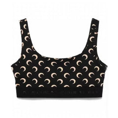 Trendy Full Print Cross Backless Sports Bra for Women High-Waisted Sexy Crop Top Fashion Streetwear Vest