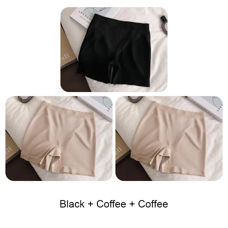 Skirt Shorts Women Seamless Panties Women's Summer Shorts Safety Short Pants Sportswear Woman Gym Underwear Protective Plus Size