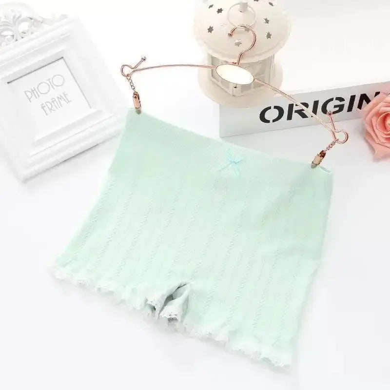 Summer Lace Seamless Safety Shorts Sexy High-stretch Boxers for Women Cute Bow Lolita Shorts Girls Under Skirt Shorts Underwear
