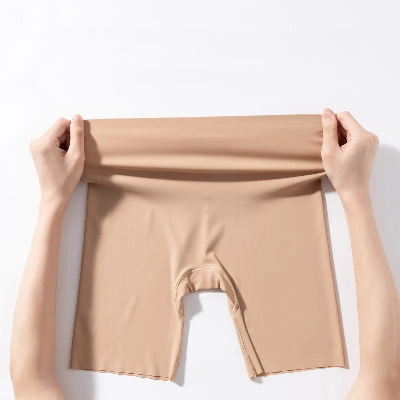 Seamless Safety Short Pants Summer Women Plus Size Boxers Female Anti Rub Safety Shorts Pants Panties High Waist Underwear M-5XL