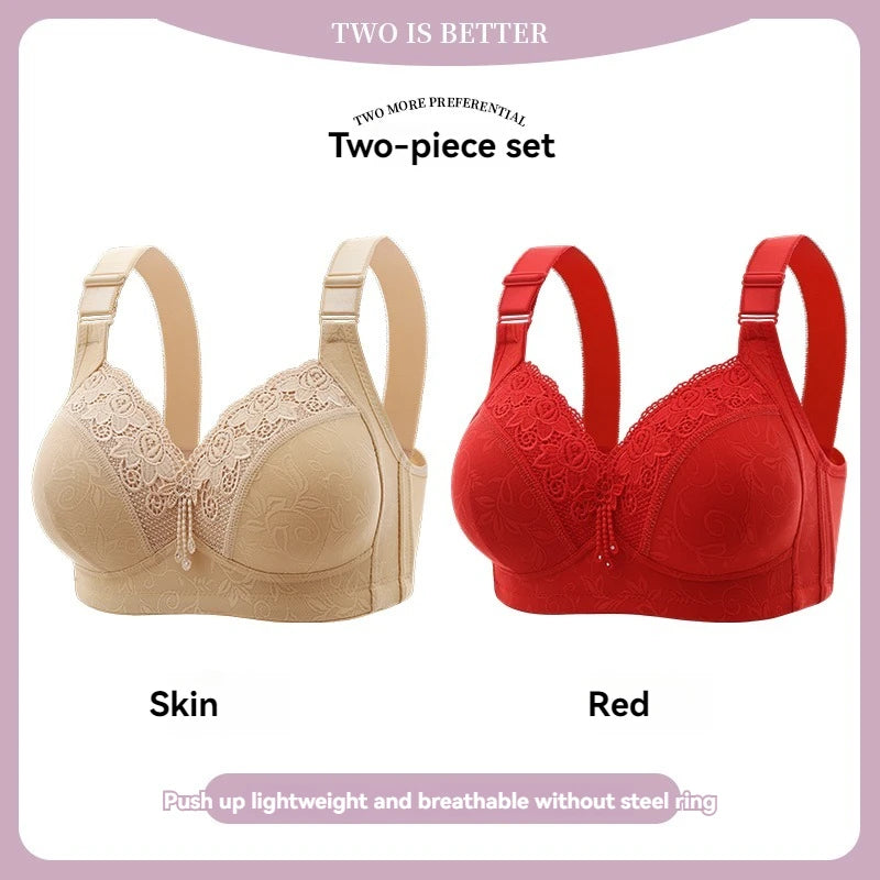 Womens Lace Bras Ultra-Thin Perspective Bralette Deep V Bra Sexy Lingerie Tops Plus Size  Cup Mom's underwear active bra