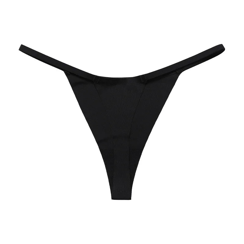 Hot Sale Sexy Ladies T-back Skin-friendly Underpants Stretch Thongs Women Underwear G-string Seamless Women Panties