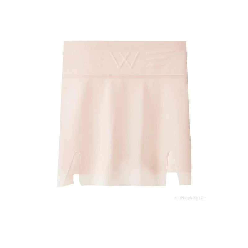 Summer Women's Double Layer Safety Pants with High Waist Ice Silk Protective Panties for Women Under The Skirts Traceless Pants
