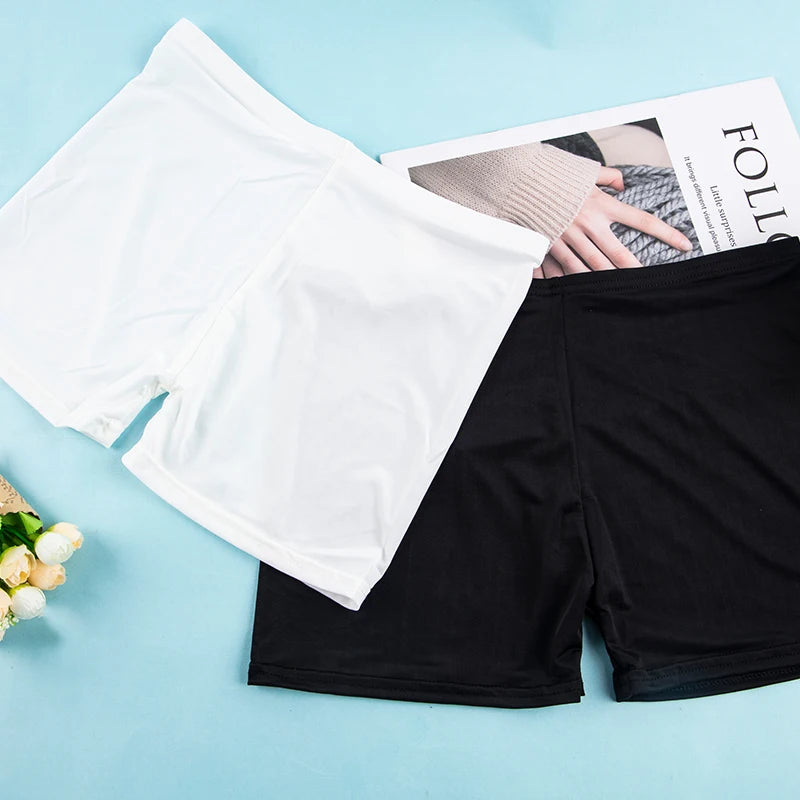 Soft Cotton Seamless Safety Short Pants Summer Under Skirt Shorts Modal Ice Silk Breathable Short Tights Underwear