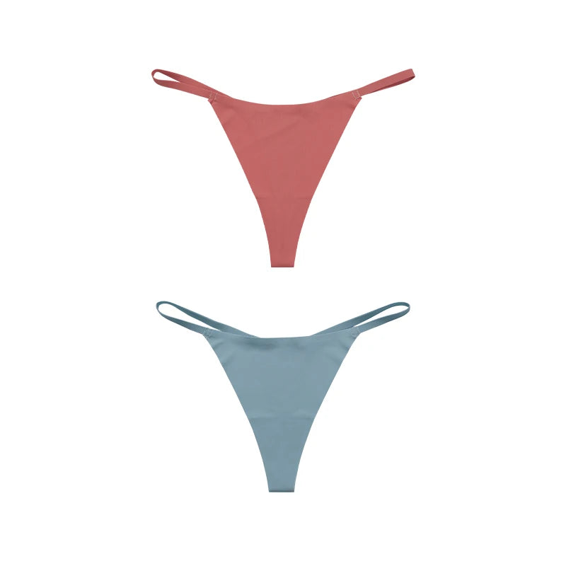 Hot Sale Sexy Ladies T-back Skin-friendly Underpants Stretch Thongs Women Underwear G-string Seamless Women Panties