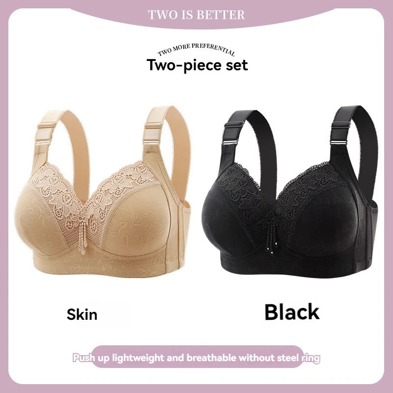 Womens Lace Bras Ultra-Thin Perspective Bralette Deep V Bra Sexy Lingerie Tops Plus Size  Cup Mom's underwear active bra