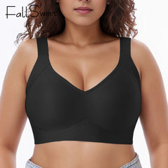 Wireless Bras for Women Seamless Full Coverage Bra No Underwire Soft Push Up Everyday Bralette