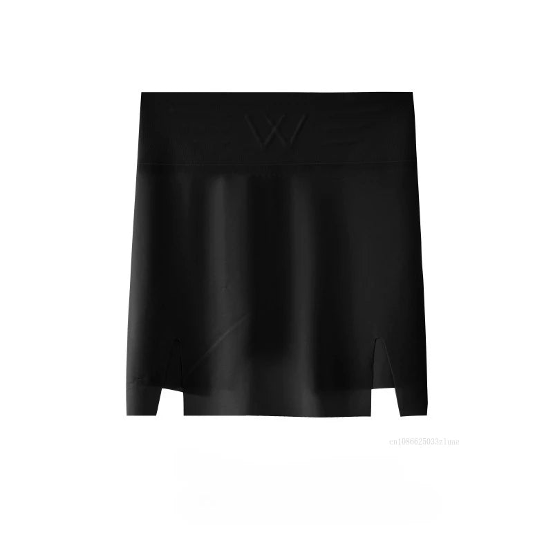 Summer Women's Double Layer Safety Pants with High Waist Ice Silk Protective Panties for Women Under The Skirts Traceless Pants