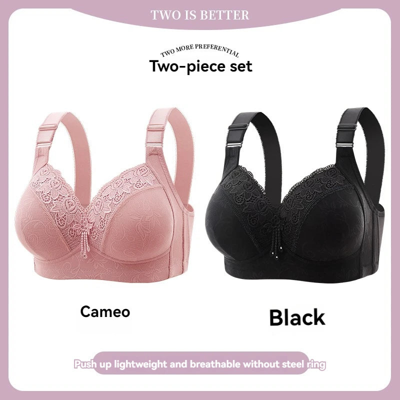 Womens Lace Bras Ultra-Thin Perspective Bralette Deep V Bra Sexy Lingerie Tops Plus Size  Cup Mom's underwear active bra