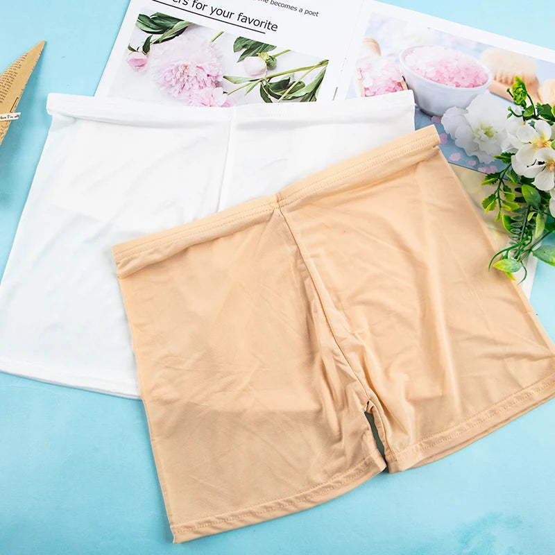 Soft Cotton Seamless Safety Short Pants Summer Under Skirt Shorts Modal Ice Silk Breathable Short Tights Underwear